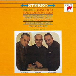 CD)ブラームス;ヴァイオリンとチェロのための二重協奏曲/シューマン;ピアノ協奏曲 ワルター/コロムビアso. 他(SICC-10363)(2021/12/22発売)